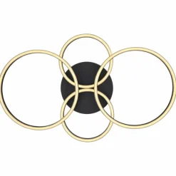 Luminaires Globo Lighting Éclairage Led|Plafonnier Globo KENDY LED Noir, 1 lumière
