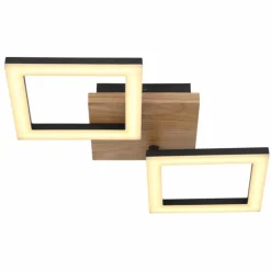 Luminaires Globo Lighting Éclairage Led|Plafonnier Globo KERRY LED Noir, 1 lumière