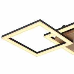 Luminaires Globo Lighting Éclairage Led|Plafonnier Globo KERRY LED Noir, 1 lumière
