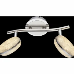 Luminaires Globo Lighting Éclairage Led|Plafonnier Globo LAILA LED Nickel mat, 2 lumières