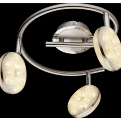 Luminaires Globo Lighting Éclairage Led|Plafonnier Globo LAILA LED Nickel mat, 3 lumières