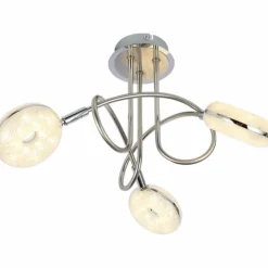 Luminaires Globo Lighting Éclairage Led|Plafonnier Globo LAILA LED Nickel mat, 3 lumières