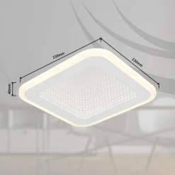 Luminaires Globo Lighting Éclairage Led|Plafonnier Globo LAMELA LED Blanc, 1 lumière