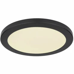 Luminaires Globo Lighting Éclairage Led|Plafonnier Globo LASSE LED Noir, 1 lumière