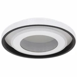 Luminaires Globo Lighting Éclairage Led|Plafonnier Globo LUCKY LED Noir, Blanc, 1 lumière, Télécommandes