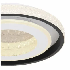 Luminaires Globo Lighting Éclairage Led|Plafonnier Globo LUCKY LED Noir, Blanc, 1 lumière, Télécommandes