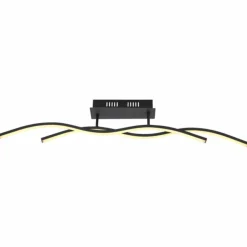 Luminaires Globo Lighting Éclairage Led|Plafonnier Globo MARIUS LED Noir, 1 lumière