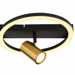 Luminaires Globo Lighting Éclairage Led|Plafonnier Globo MARRIE LED Laiton, Noir, 1 lumière