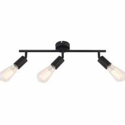 Luminaires Globo Lighting Spots Et Projecteurs|Plafonnier Globo MARTHA Noir, 3 lumières