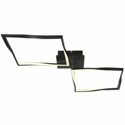 Luminaires Globo Lighting Éclairage Led|Plafonnier Globo MAXXY LED Noir, 1 lumière