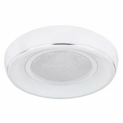 Luminaires Globo Lighting Éclairage Led|Plafonnier Globo MICKEY LED Blanc, 1 lumière, Télécommandes