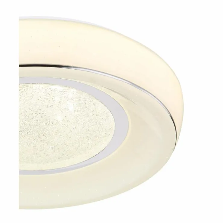 Luminaires Globo Lighting Éclairage Led|Plafonnier Globo MICKEY LED Blanc, 1 lumière, Télécommandes