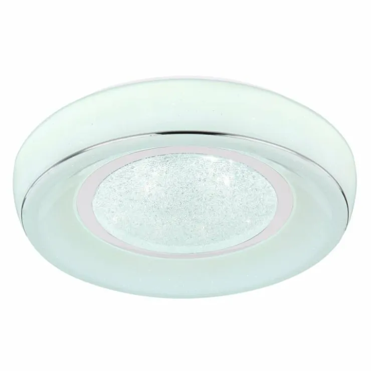 Luminaires Globo Lighting Éclairage Led|Plafonnier Globo MICKEY LED Blanc, 1 lumière, Télécommandes