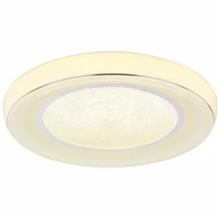 Luminaires Globo Lighting Éclairage Led|Plafonnier Globo MICKEY LED Blanc, 1 lumière, Télécommandes
