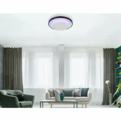 Luminaires Globo Lighting Éclairage Led|Plafonnier Globo MORGAN LED Noir, 1 lumière, Télécommandes