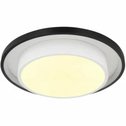 Luminaires Globo Lighting Éclairage Led|Plafonnier Globo MORGAN LED Noir, 1 lumière, Télécommandes