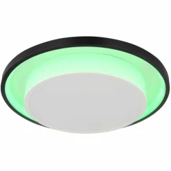 Luminaires Globo Lighting Éclairage Led|Plafonnier Globo MORGAN LED Noir, 1 lumière, Télécommandes
