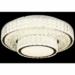 Luminaires Globo Lighting Éclairage Led|Plafonnier Globo MUCKY LED Chrome, 1 lumière, Télécommandes
