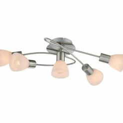 Luminaires Globo Lighting Plafonniers|Plafonnier Globo Nickel mat, 5 lumières
