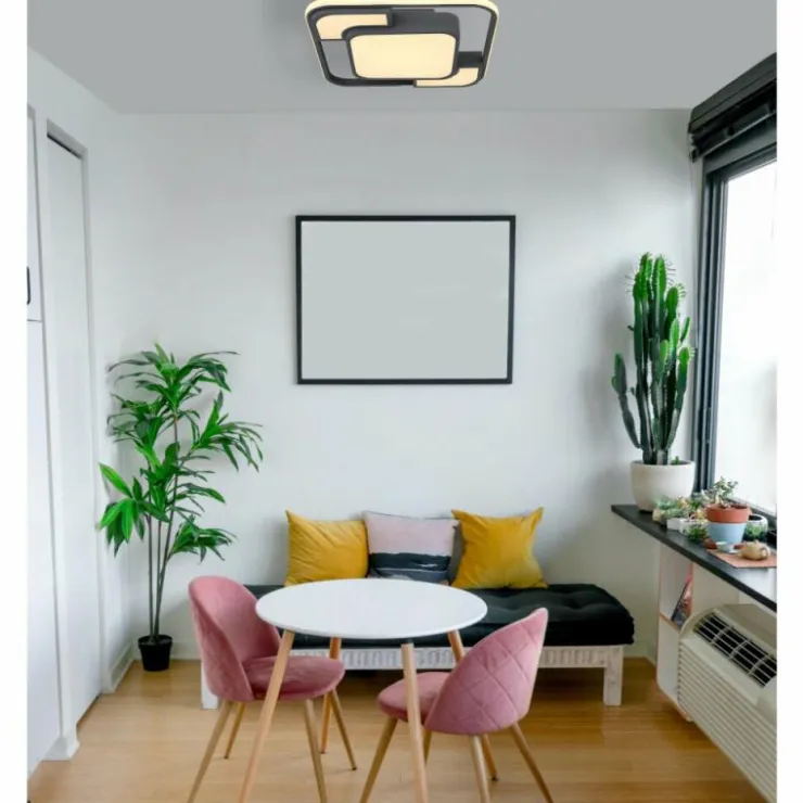 Luminaires Globo Lighting Éclairage Led|Plafonnier Globo NIRRA LED Noir, 1 lumière