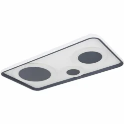 Luminaires Globo Lighting Éclairage Led|Plafonnier Globo NORA LED Noir, 1 lumière, Télécommandes