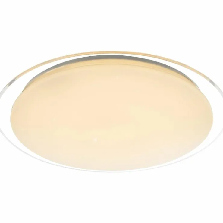Luminaires Globo Lighting Éclairage Led|Plafonnier Globo Optima LED Blanc, 1 lumière, Télécommandes