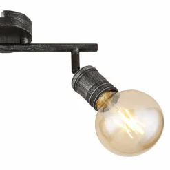 Luminaires Globo Lighting Spots Et Projecteurs|Plafonnier Globo OTTILIE Brun foncé, Nickel mat, 2 lumières
