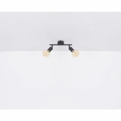 Luminaires Globo Lighting Spots Et Projecteurs|Plafonnier Globo OTTILIE Brun foncé, Nickel mat, 2 lumières