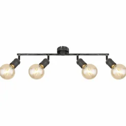 Luminaires Globo Lighting Spots Et Projecteurs|Plafonnier Globo OTTILIE Brun foncé, Nickel mat, 4 lumières