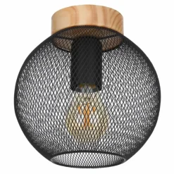 Luminaires Globo Lighting Plafonniers|Plafonnier Globo PABLO Noir, 1 lumière