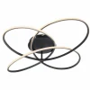 Luminaires Globo Lighting Éclairage Led|Plafonnier Globo PANDA LED Noir, Blanc, 1 lumière, Télécommandes