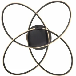 Luminaires Globo Lighting Éclairage Led|Plafonnier Globo PANDA LED Noir, Blanc, 1 lumière, Télécommandes
