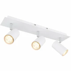 Luminaires Globo Lighting Plafonniers|Plafonnier Globo ROBBY Blanc, 3 lumières