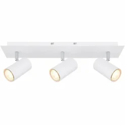 Luminaires Globo Lighting Plafonniers|Plafonnier Globo ROBBY Blanc, 3 lumières