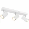 Luminaires Globo Lighting Spots Et Projecteurs|Plafonnier Globo ROBBY Chrome, Blanc, 3 lumières