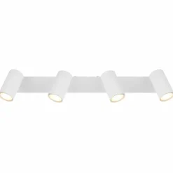 Luminaires Globo Lighting Spots Et Projecteurs|Plafonnier Globo ROBBY Chrome, Blanc, 4 lumières