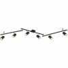 Luminaires Globo Lighting Plafonniers|Plafonnier Globo ROBBY Noir, 6 lumières