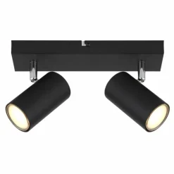 Luminaires Globo Lighting Spots Et Projecteurs|Plafonnier Globo ROBBY Noir, 2 lumières