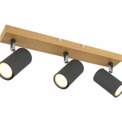 Luminaires Globo Lighting Spots Et Projecteurs|Plafonnier Globo ROBBY Noir, 3 lumières
