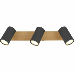Luminaires Globo Lighting Spots Et Projecteurs|Plafonnier Globo ROBBY Noir, 3 lumières