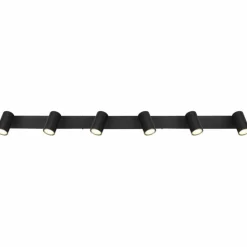 Luminaires Globo Lighting Spots Et Projecteurs|Plafonnier Globo ROBBY Noir, 6 lumières