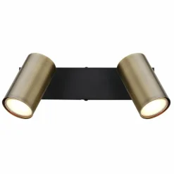 Luminaires Globo Lighting Spots Et Projecteurs|Plafonnier Globo ROBBY Noir, 2 lumières