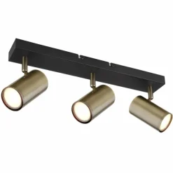 Luminaires Globo Lighting Spots Et Projecteurs|Plafonnier Globo ROBBY Noir, 3 lumières