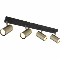 Luminaires Globo Lighting Spots Et Projecteurs|Plafonnier Globo ROBBY Noir, 4 lumières