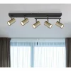 Luminaires Globo Lighting Spots Et Projecteurs|Plafonnier Globo ROBBY Noir, 5 lumières