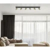 Luminaires Globo Lighting Spots Et Projecteurs|Plafonnier Globo ROBBY Noir, 6 lumières