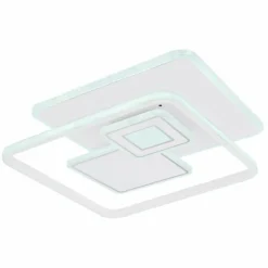 Luminaires Globo Lighting Éclairage Led|Plafonnier Globo RODERICK LED Blanc, 1 lumière, Télécommandes