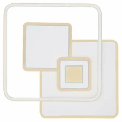 Plafonnier Globo RODERICK LED Blanc, 1 lumière, Télécommandes