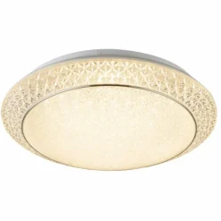 Luminaires Globo Lighting Éclairage Led|Plafonnier Globo RONJA LED Blanc, 1 lumière, Télécommandes
