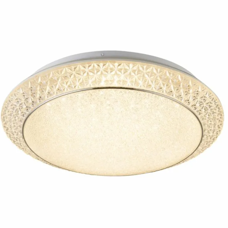 Luminaires Globo Lighting Éclairage Led|Plafonnier Globo RONJA LED Blanc, 1 lumière, Télécommandes